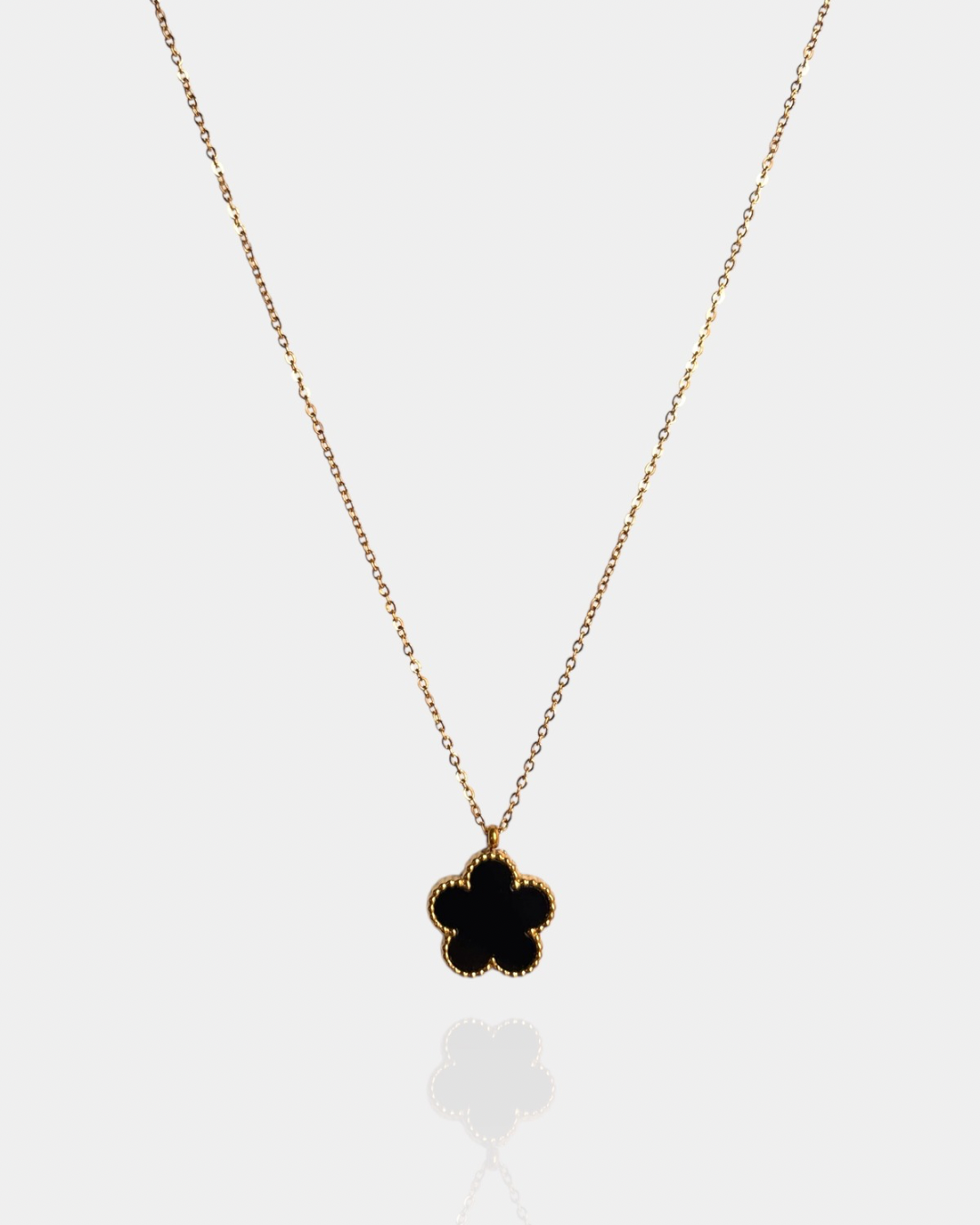 Collar Trébol Negro