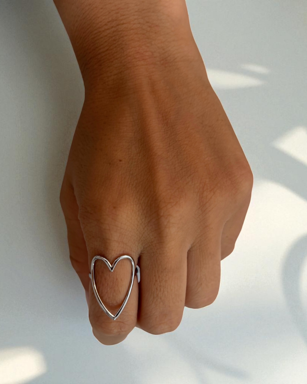 Anillo Cuore Plateado