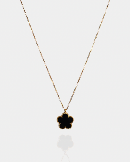 Collar Trébol Negro